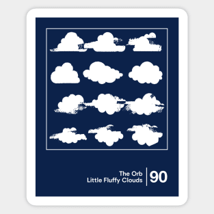 Little Fluffy Clouds / Minimal Graphic Artwork Design Sticker